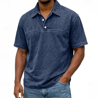 LuKa™ | Vintage Gewassen Zomer Shirt Met Knopen