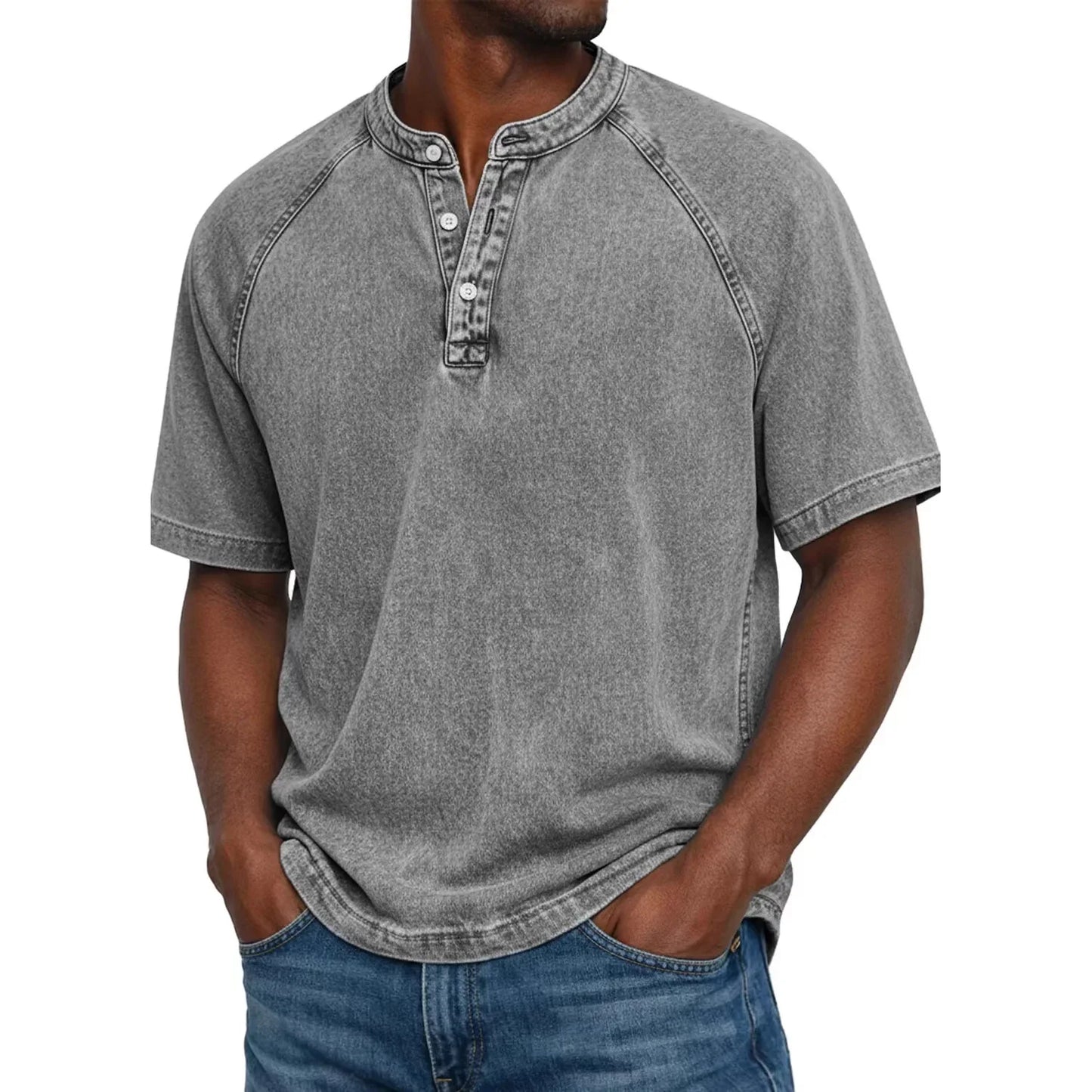LuKa™ | Vintage Mannen Shirt Met Knopen