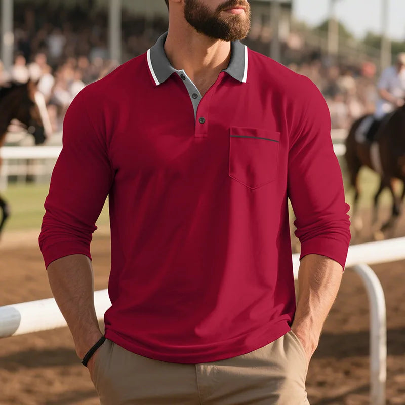LuKa - Stijlvol Poloshirt Met Lange Mouwen