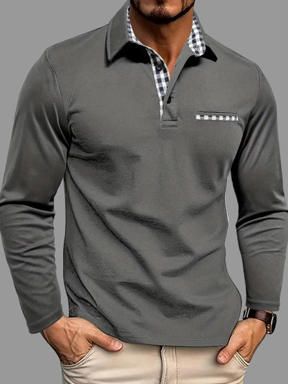 Luka - Geruite Lange mouwen Polo