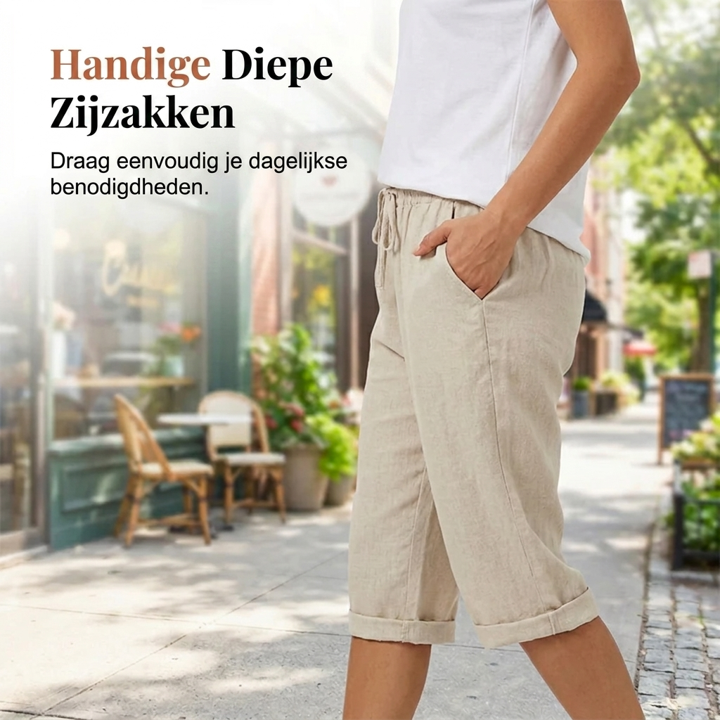 LuKa -  Katoen linnen Dames Shorts