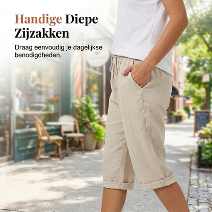 LuKa -  Katoen linnen Dames Shorts